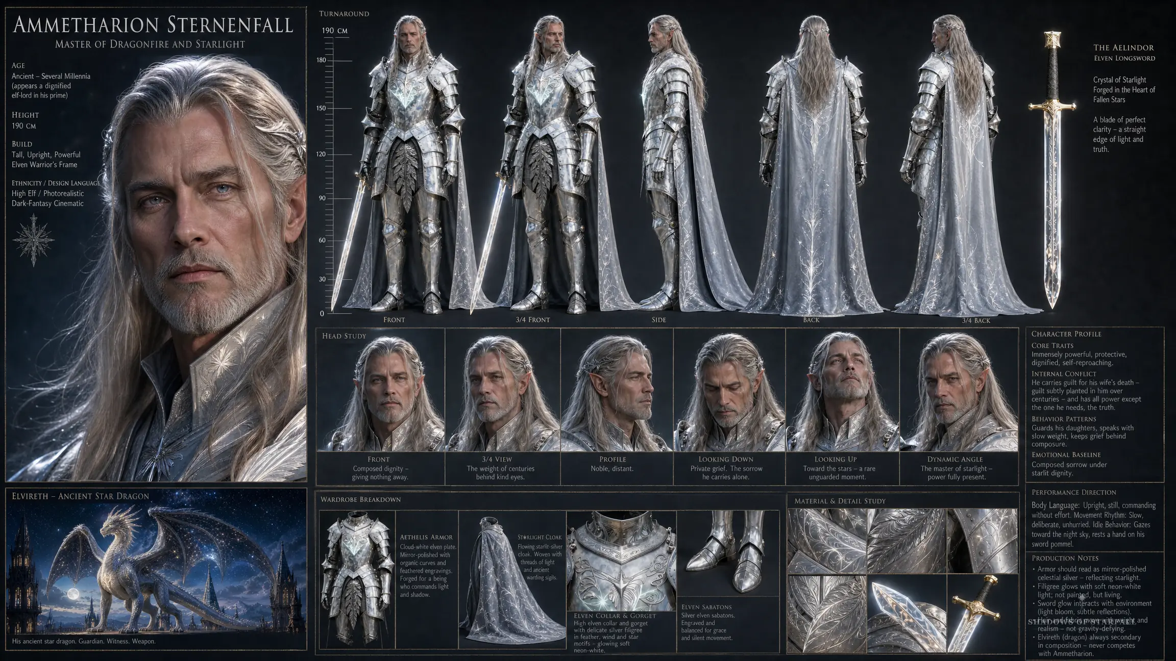 Design sheet of Ammetharion Starfall