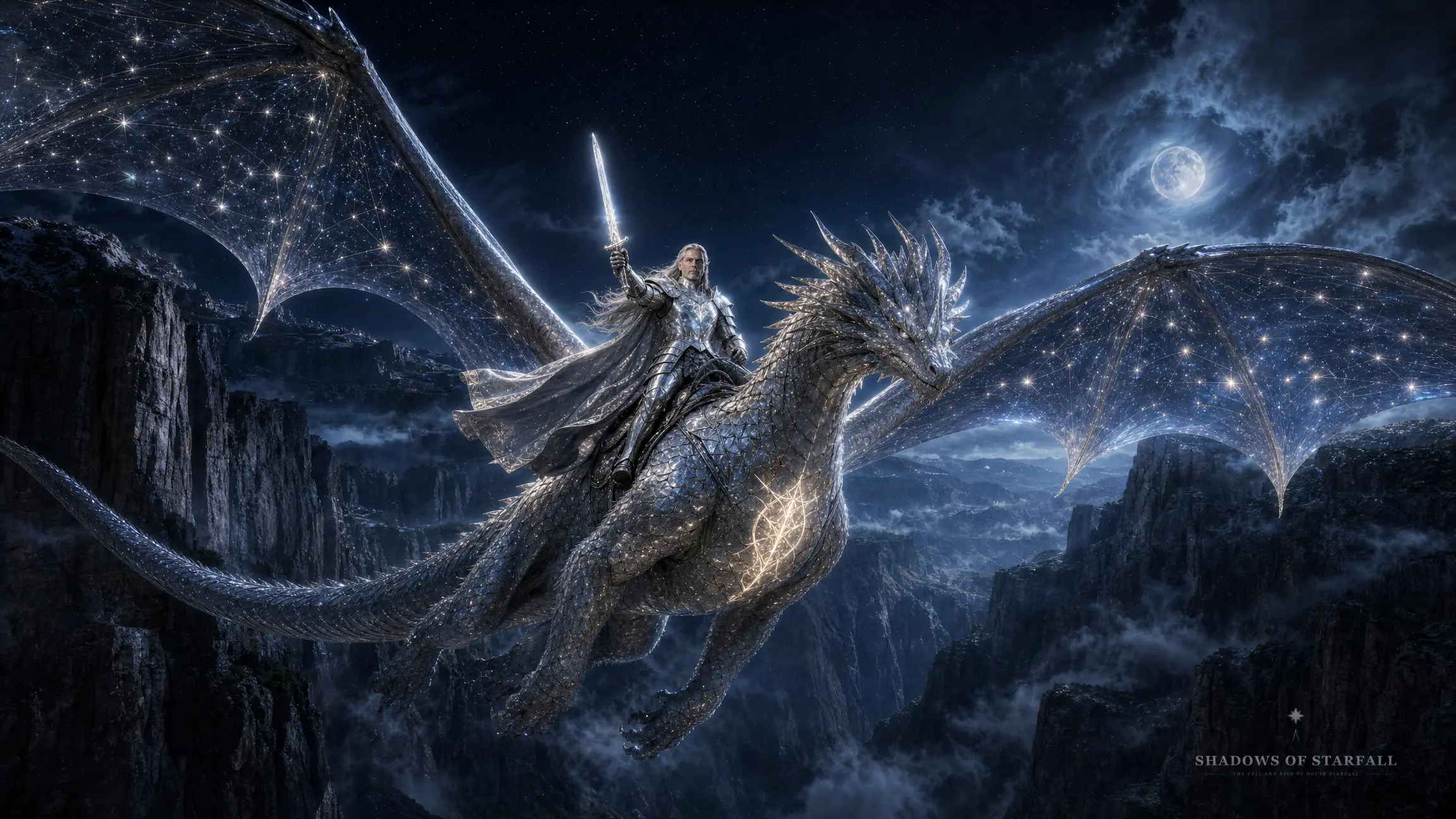 Ammetharion Starfall on his dragon Elvireth